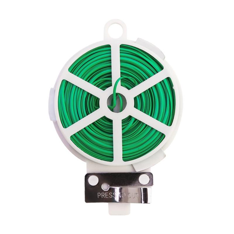 Flexible Adjustable Length Plastic Coated Plant Support Wire Fit For Outdoor Gardening Corrosion Resistant Binding Ties