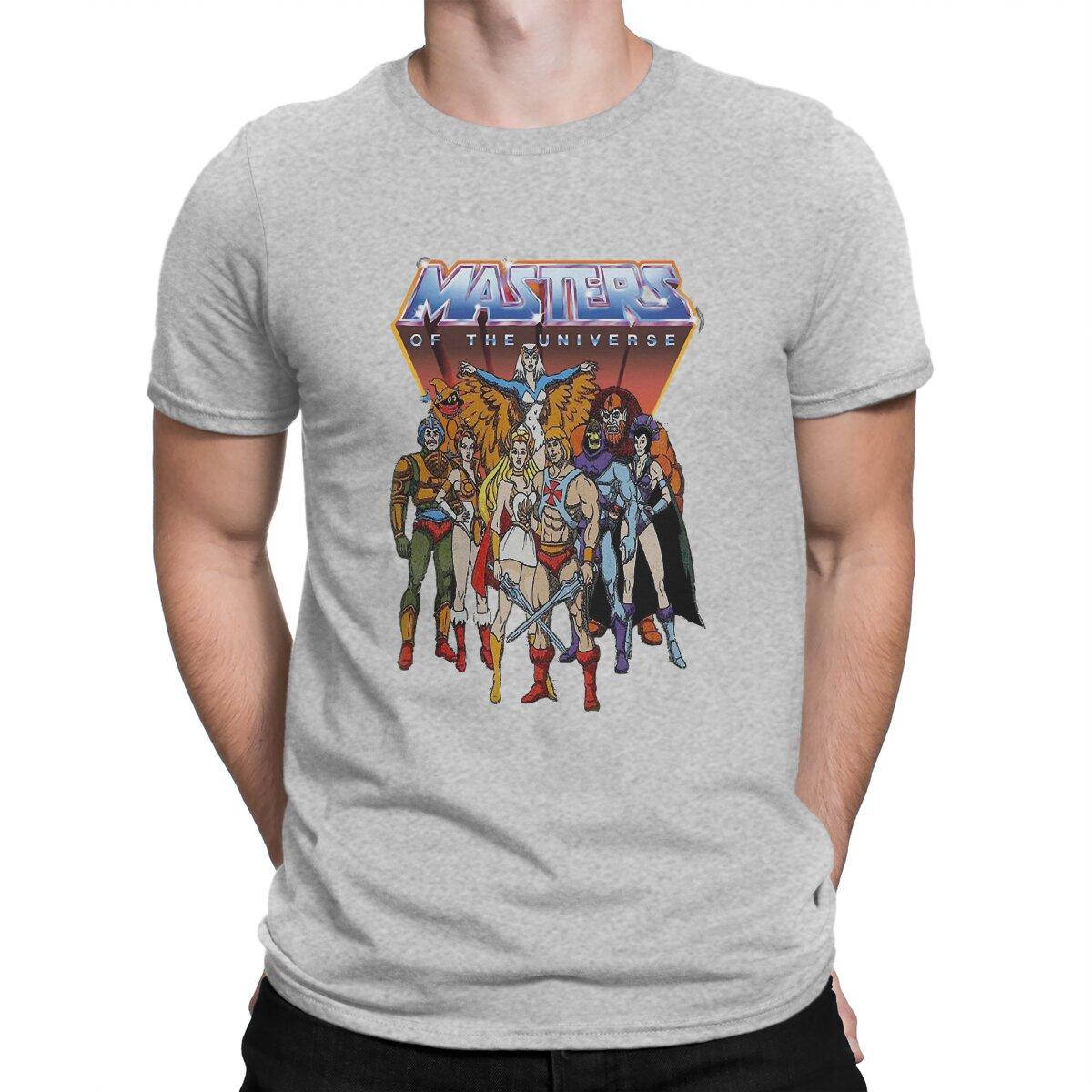 Beautiful winter He-Man Special T-shirt Masters Of The Universe Vrijetijds T-shirt Nieuwste T-shirt Voor Mannen Vrouwen S grijze kleur