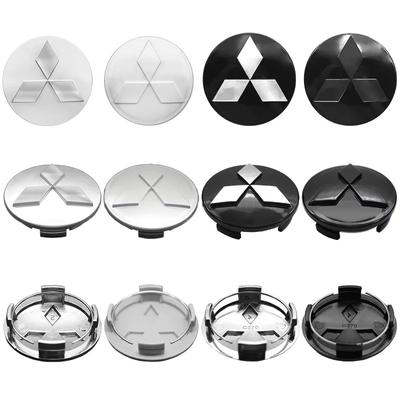 4pcs 60mm Car Wheel Center Hub Caps Rim Cover Badge Emblem For Lancer 9 10 EX Outlander 3 ASX Pajero L200 Competition
