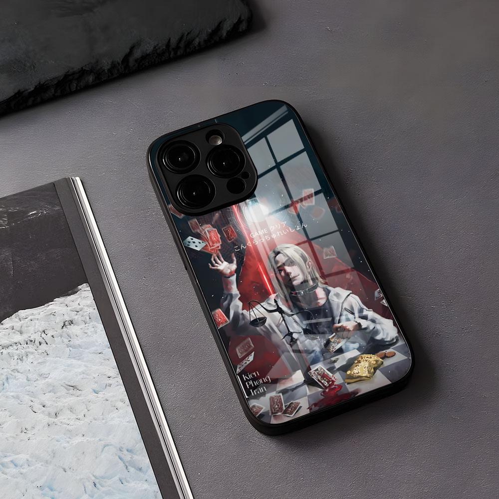 

Hot TV Alice In Borderland Phone Case For IPhone 17 Air 16 E Pro Max 15 14 13 Mini 12 Pro 11 Max Plus Black Glass Cover iPhone 15ProMax