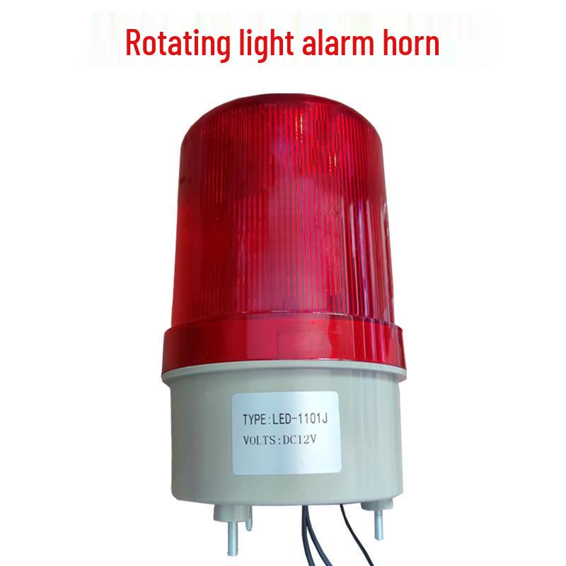 Rotating Sound & Light Alarm System for Electronic Fence Intrusion No