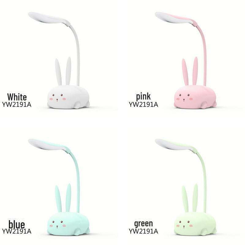 Lampă de birou pliabilă USB cu LED - Lumină de noapte pentru protecția ochilor animalelor din desene animate pentru copii, studiu, noptieră și cadou de Crăciun