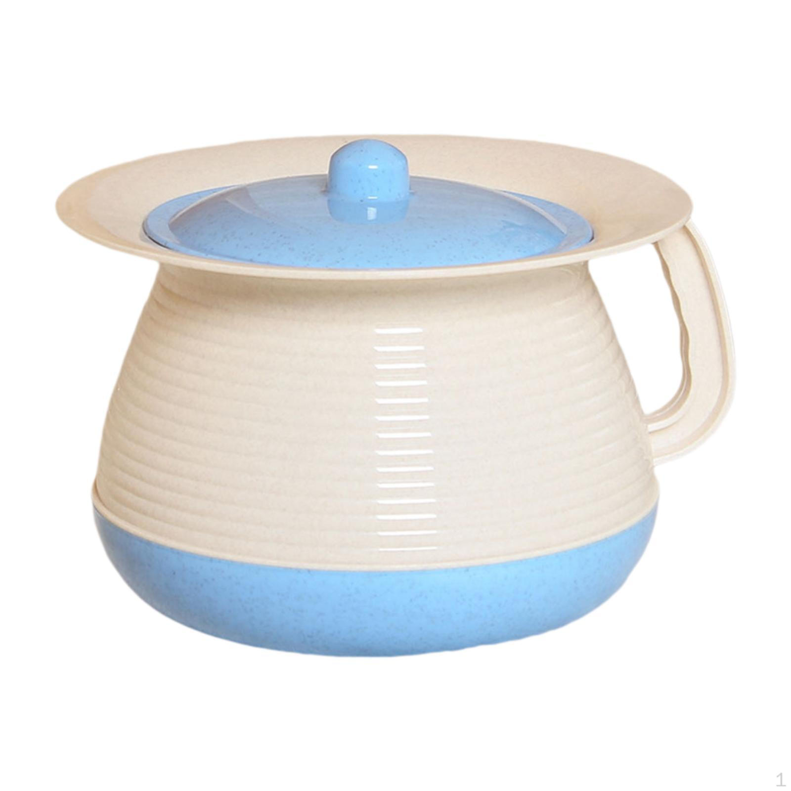 

Chamber Pot with Cover, Portable Toilet Solution for Adults And Children синий