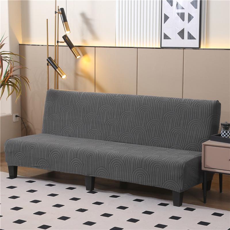 Thickened Anti-Slip Foldable Armless Sofa Bed Cover - Universal Fit, Full Coverage