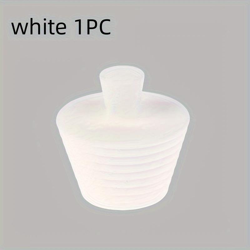 

Silicone Bathtub Drain Plug, Universal Conical Spiral Plug Suitable for Bathtub and Sink Drain Outlets, Leak Proof Sealing Plug білий