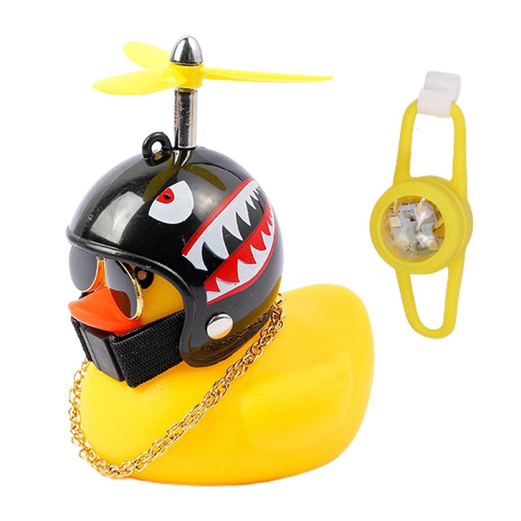 Duck Bike Captain, Rubber Ducks for Car, Air Vent Decoration, Propellers Cartoon Rubber Duck