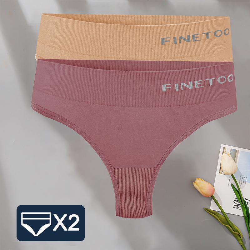 2PCS/Set M-2XL Bodyshaper G-String Panties Women Slim Underwear Female Lingerie Sexy Lady Thongs High Waist Underpants