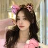 1-20PCS Y2k Leopard Print Kitty Ear Plush Headband Kawaii Girl Hair Ornament Headwear Lolita Fashion Hair Accessory Party Gift