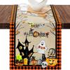 Anti-Slip Table Runner Ghost Pumpkin Bat Placemat Horror Tablecloth  Dining Table