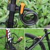 Sold Secure Certified Bike Lock - 1.2m Reinforced Steel Cable & Anti-Pick Cylinder (Includes Installation Kit)