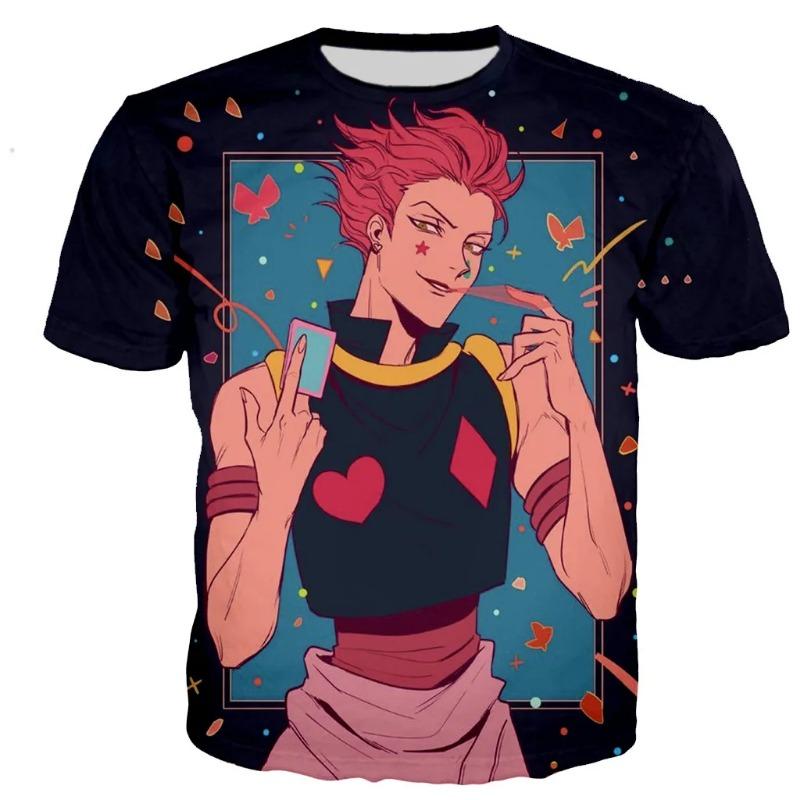 Anime Hunter X Hisoka Kreslený potisk Pánské Dámské Harajuku Kawaii Tričko Léto Dětské Dospělé Pánské Tričko Topy Oblečení Sportovní Trička