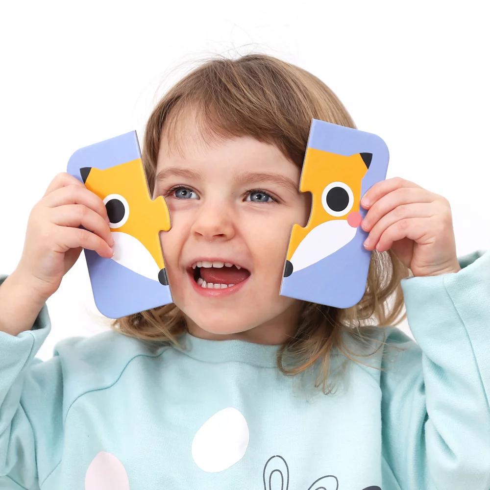 On-the-Go Puzzle Halves. Faces 15m+