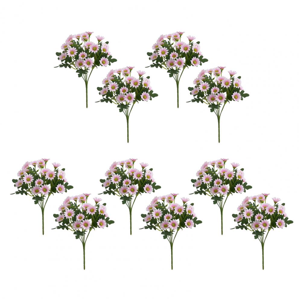 Outdoor Artificial Flowers Fake Silk Chrysanthemum Bundle Simulated Flowers Autumn Uv Resistant Thanksgiving Halloween Decor