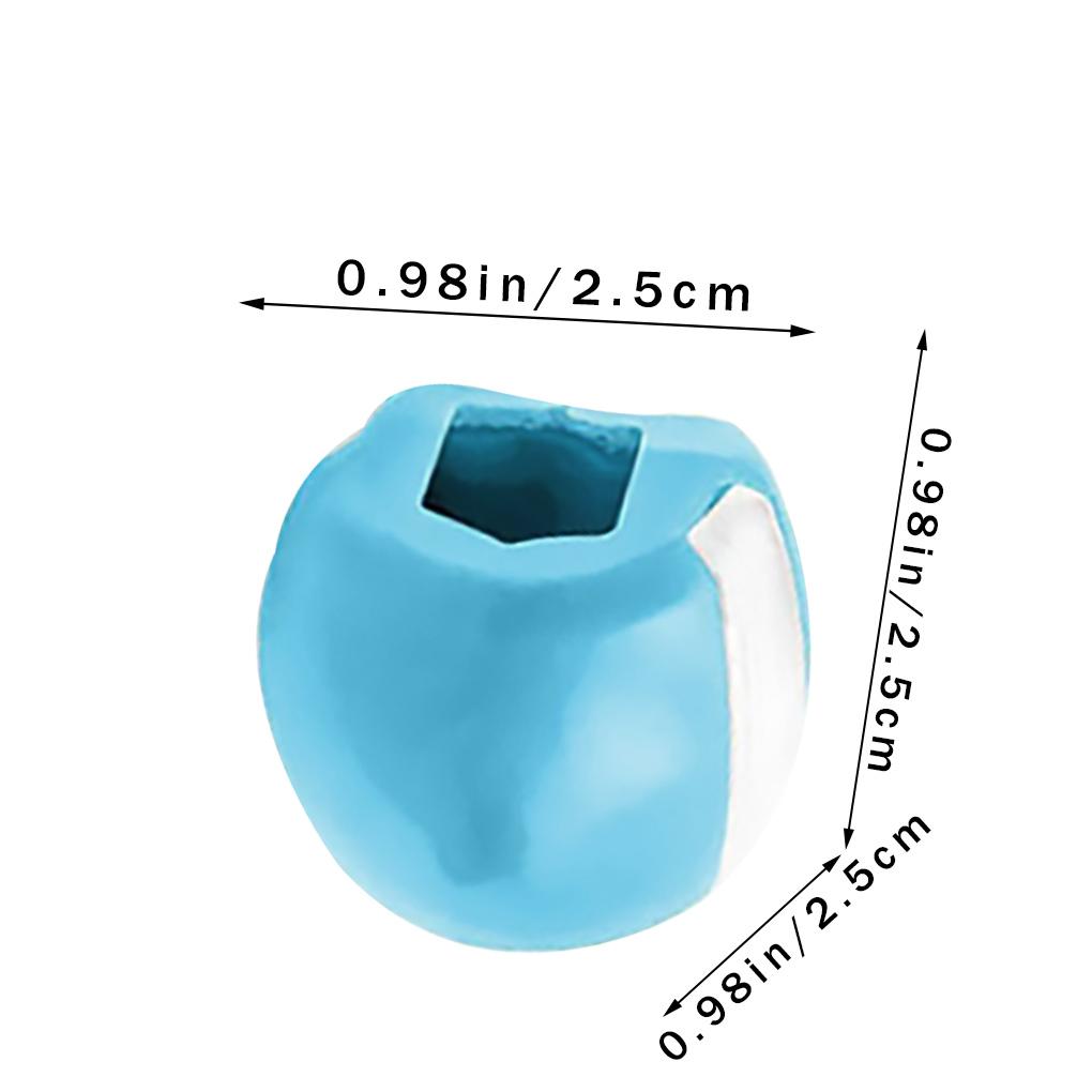 3 PC Jawline Trainer Jaw Muscle Strength Training Ball Silicone Strengthener Chew Bite Exerciser