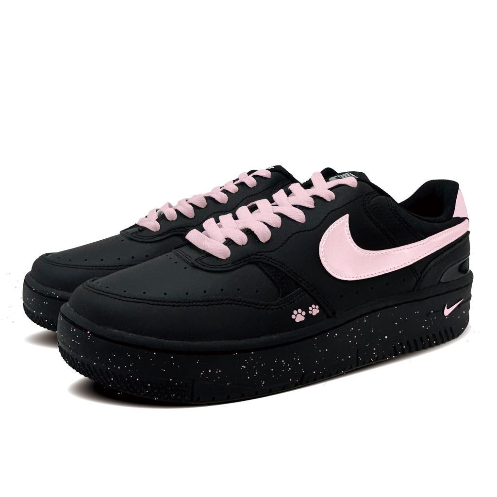 Nike Gamma Force Ink Claw Synthetic Leather Abrasion Resistant Low Top Skateboard Shoes Unisex Black HQ1674-001(team-1081)-Random Packaging Bags
