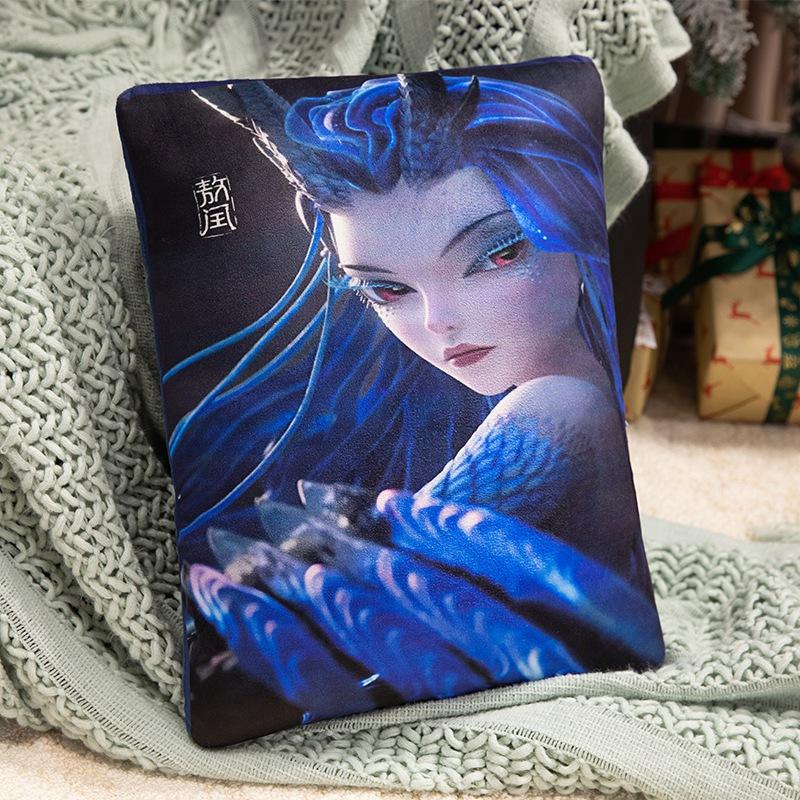 Devil Boy Nezha Printed Pillow Office Cushion Pillow Home Sofa Cushion Plush Toy