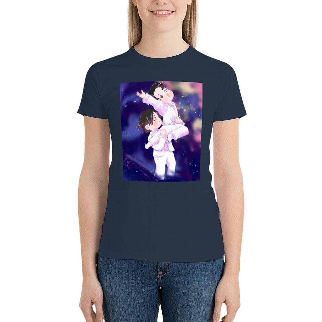 Black Swan Jikook T-Shirt Female Funny Cotton T Shirts Women