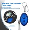 1PC 130DB Personal Security Alarm Emergency 130DB Security Alarm Keychain Personal Safety Devices With LED Light Buckle Key