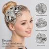 Chinese Style Performance Headpiece Crystal Flowers Stage Tiara  Stage Performance Hair Accessories