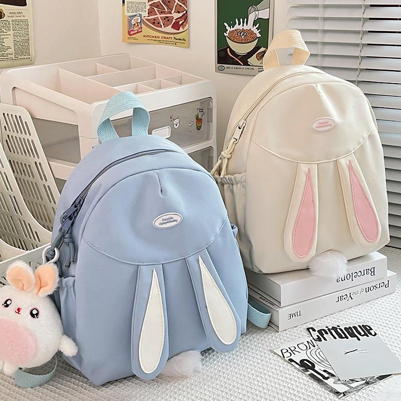 Cute Girl Backpack Middle School Students High School Students Bag Simple and Versatile New Bunny Tide Primary School Backpack