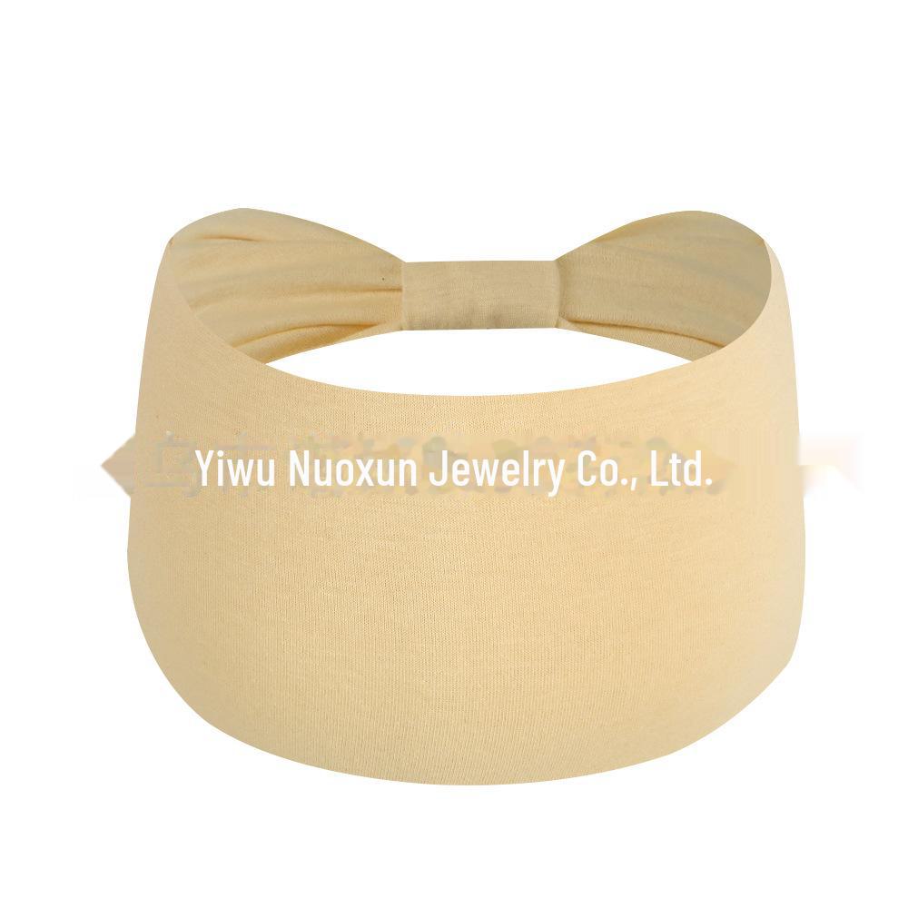 Elastic Wide Side Sports Headband: European & American Style, Sweat-Absorbing, Fashionable Hair Accessories