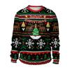 Christmas Crewneck Sweatshirt Fashion Snowflake Print Couple Pullover