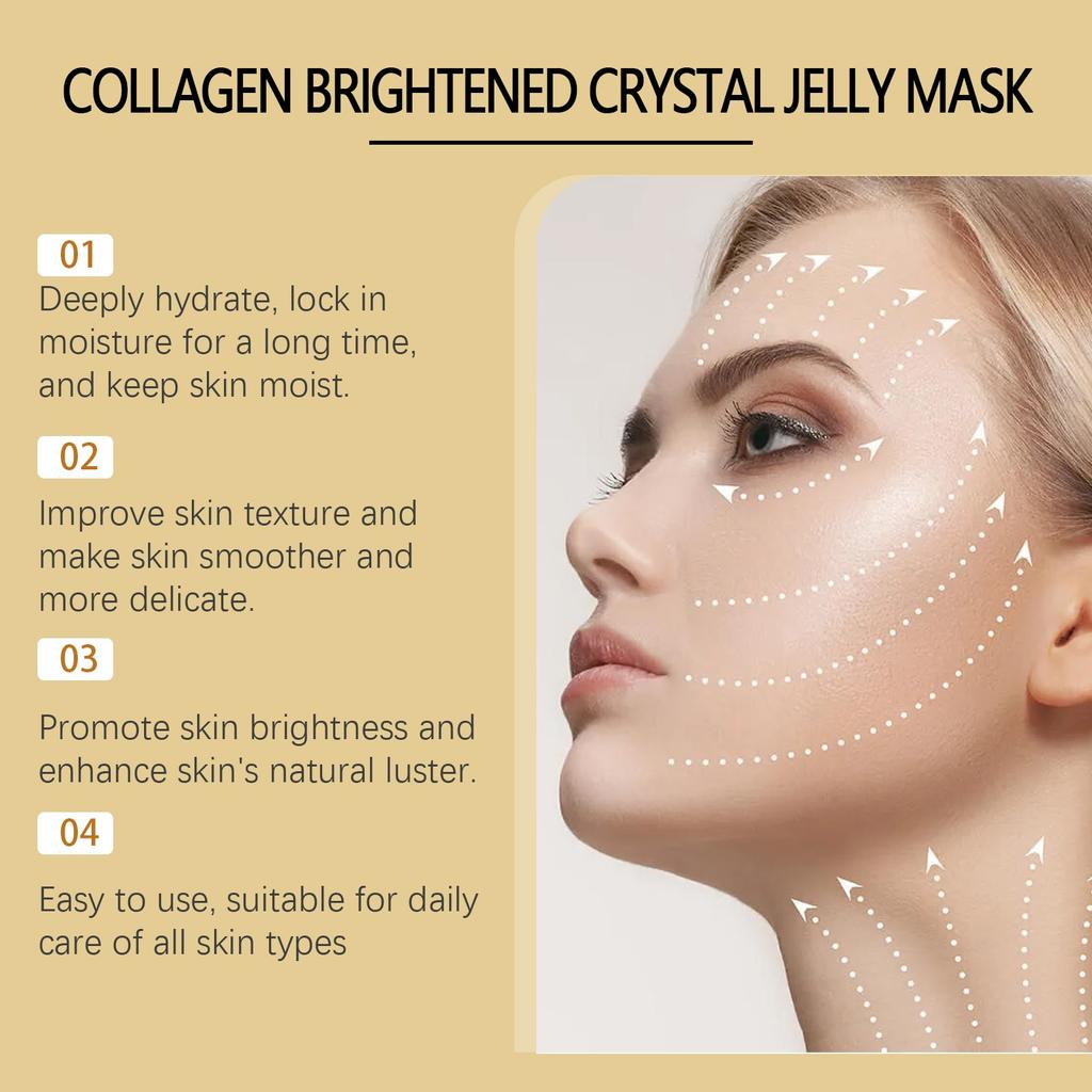 Carrot Facial Jelly Mask Jelly Mask For Face Hydrogel Mask Vegan Peel-off Mask Brightening And Nourishing100g