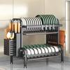 Multifunctional Carbon Steel Kitchen Dish Drying Rack