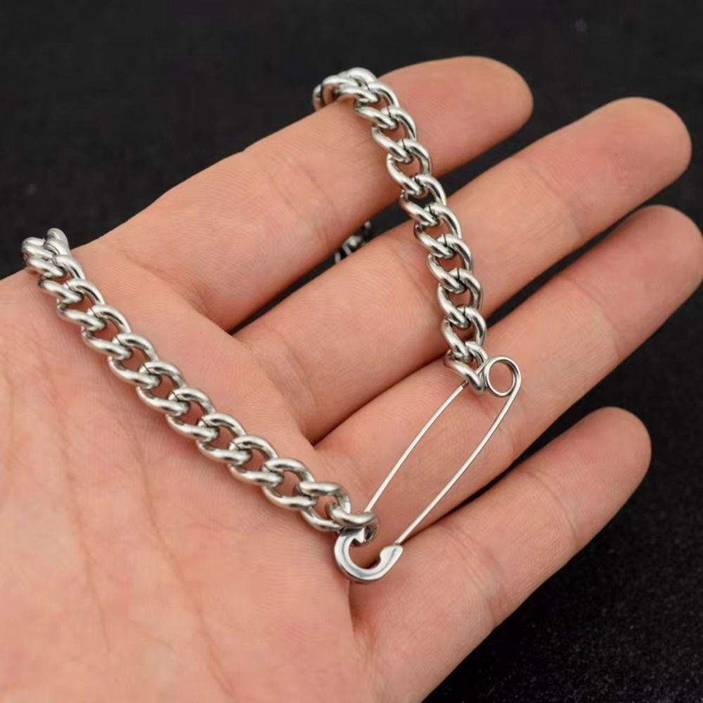 High-end Design Safety Pin Necklace Simple Chain Necklace New Pendent Necklace  Female