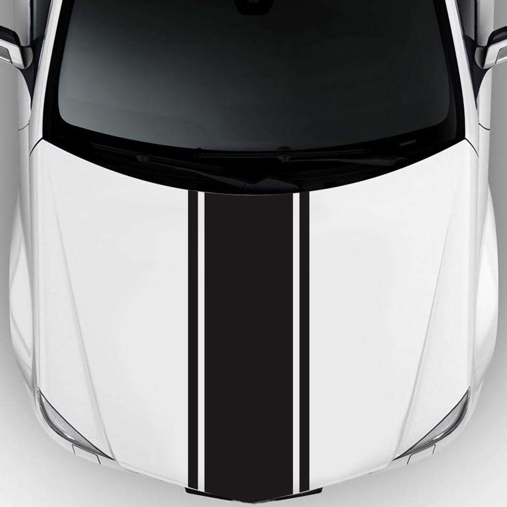Auto Motorhaubenstreifen Aufkleber Universal Auto Rennstreifen Karosserieseite Vinyl Modifizierter Streifen Aufkleber Dekoration