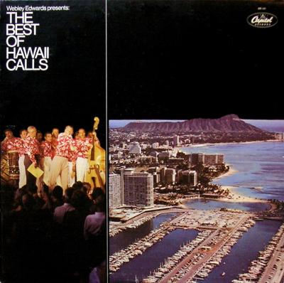 LP-skiva WEBLEY EDWARDS PRESENTERAR HAWAII - Det bästa av Hawaii Calls SM141 Capitol Records USA Pop Begagnad