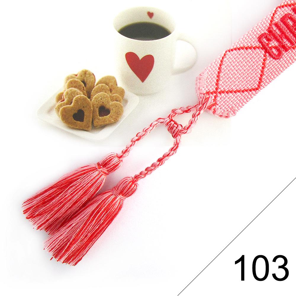 Custom Bohemian Embroidered Bracelet with Tassel and Woven Rope - Handmade Jewelry for Couples and Women