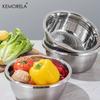 2/3 ШТ. Миска з нержавіючої сталі Багатофункціональна кухонна мийка для миття фруктів та овочів Змішування Зціджування Подрібнення