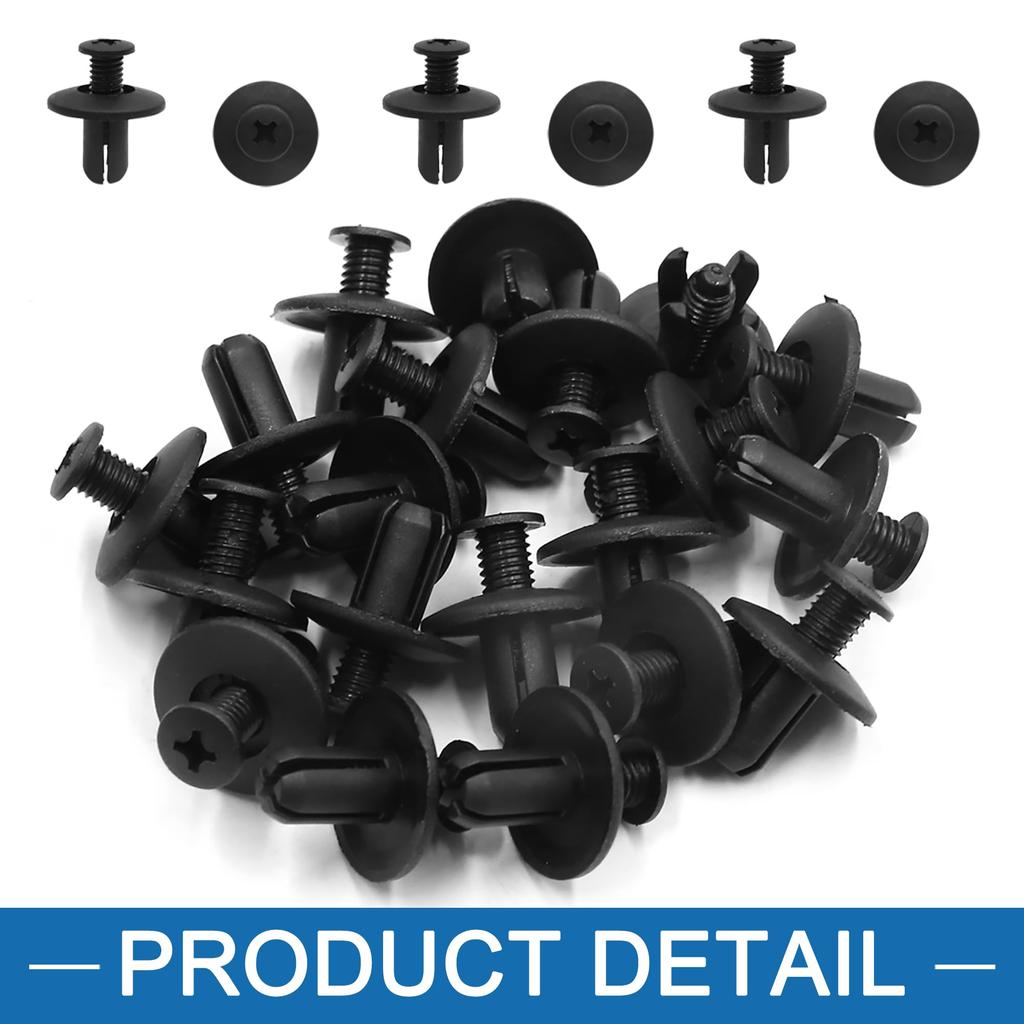 A ABSOPRO Fastener 0G03250037A 8mm Rivet Clip Bumper Fender Plastic