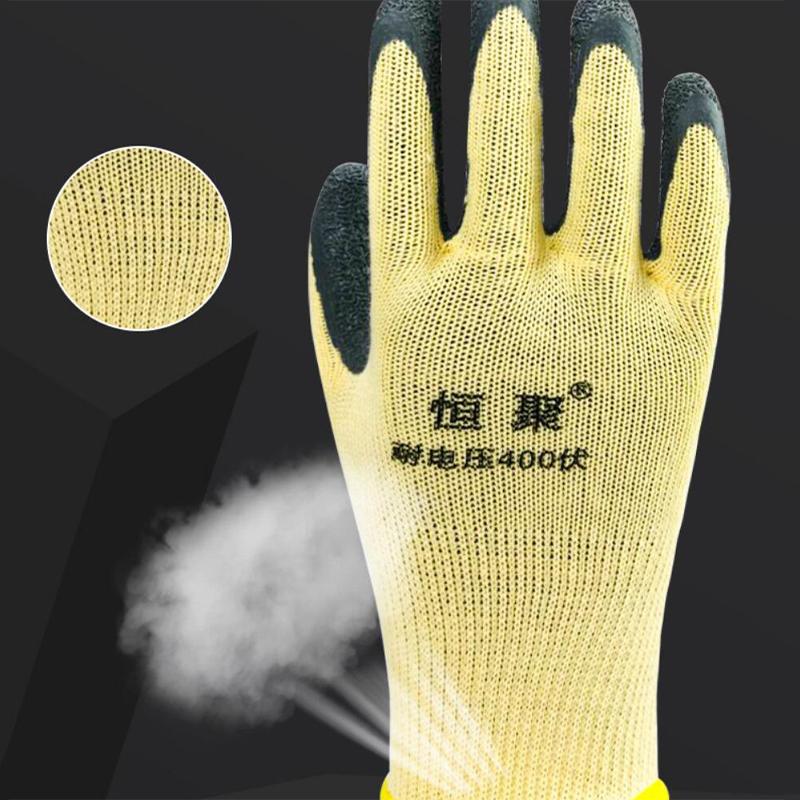 Electrician Work Gloves Protective Tool 400V Insulating Gloves 1 Pair Anti-Electricity Low Voltage Security Protection Gloves