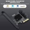 The YABOANG PCI-E X4 6-Port SATA 3.0 Expansion Card for Desktop PCs allows you to free up your system disk drive. The expansion card features a