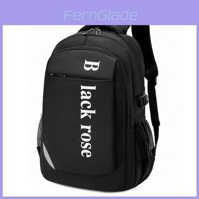 Oxford Cloth Letter Printed College Student Backpack With Lightweight Design For School And Travel