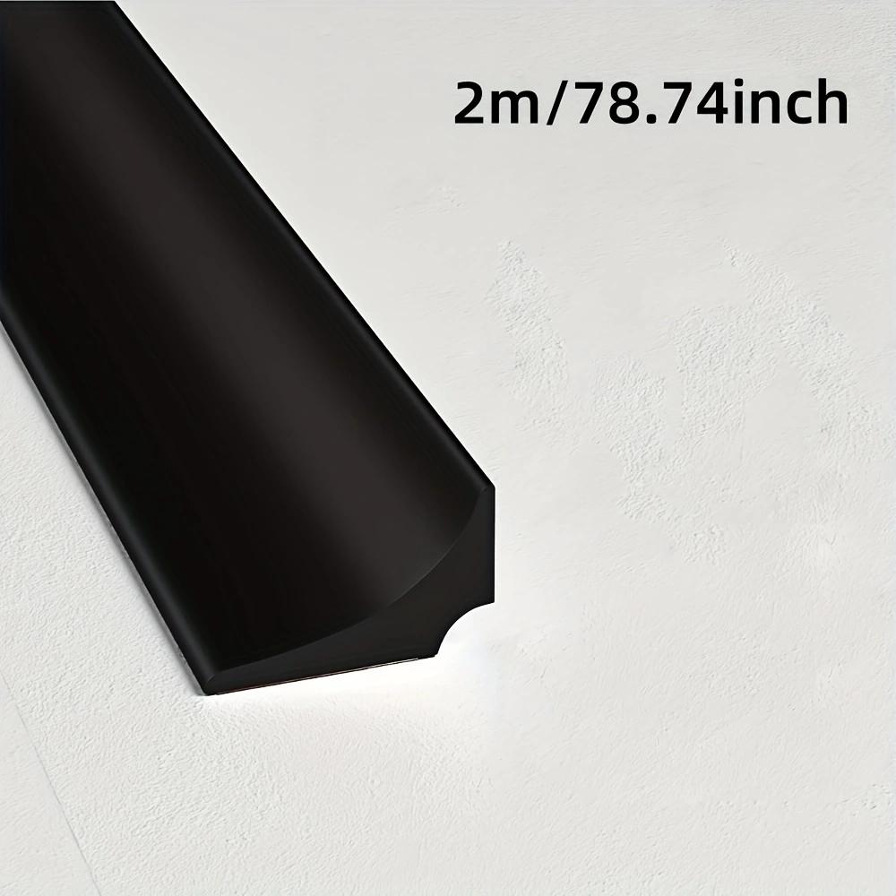 

1PC 2m/78.74inch Bathroom Water Stopper Retention Water Barrier Strip Shower Dam Flood Barrier Dry And Wet Separation Blocker Se чорний