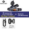 4 Channel 360°Rotate Dash Cam Wifi APP 1920* 1080P HD Car Camera Night Vision Parking Monitor G-Sensor Dashcam Black Box