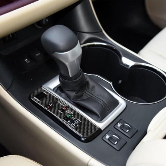 Carbon Fiber Gear Shift Panel Side Button Frame Cover For Highlander 2015-2018