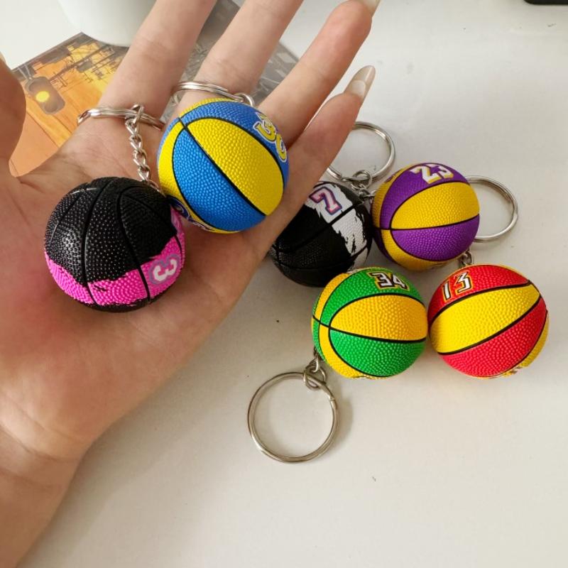 Curry Basketball Keychain Car Key Ring Star Fan Key Chain Ball Bag for Men Boy Car Keyring Lover Trinket Gifts Toys Accessories