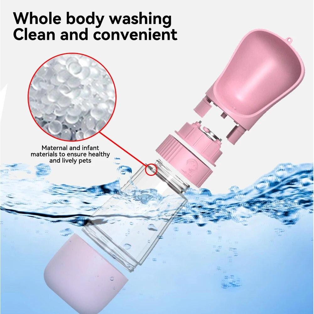 Dog Water Bottle 3 In 1 Dog Accessories Portable Pet Dog Water Bottle Dogs Cats Drinking Feeder Bowl accesorios para perros