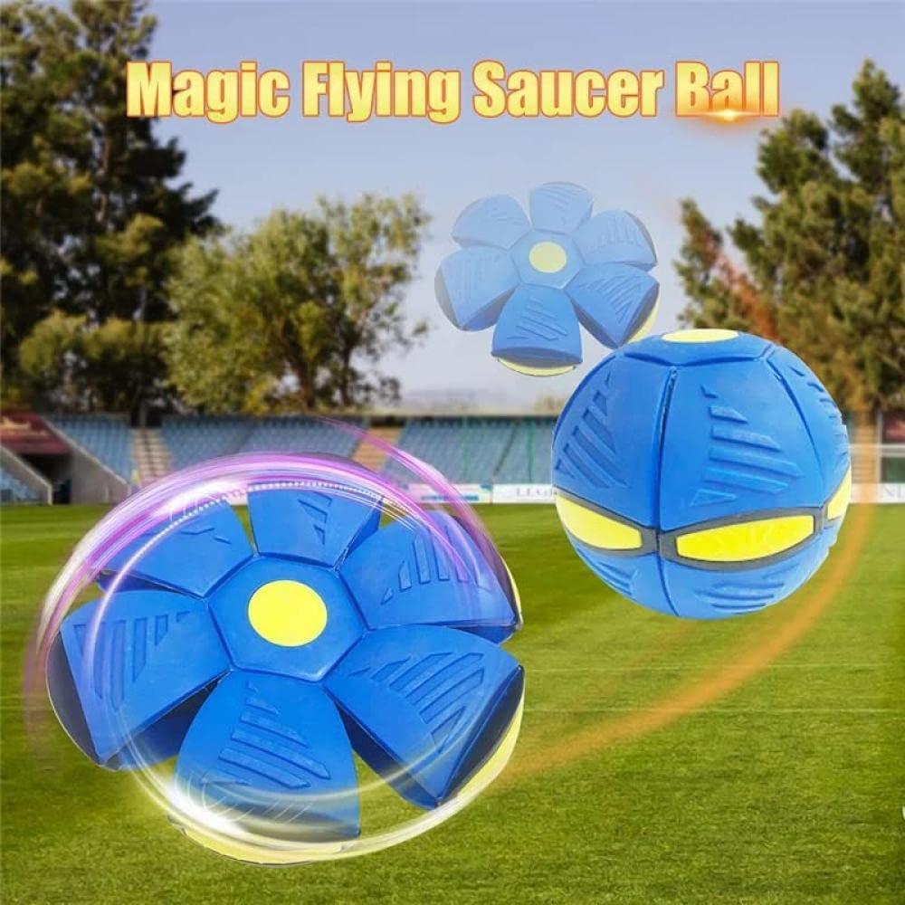 Pet Toy Flying Saucer Ball, Flying Saucer Ball Dog Toy For Dog Cat Red 3 Light