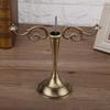5 Arms Alloy Candle Holder European   Candelabra Wedding Candlestick Home Decor Silver