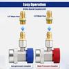 Fluoride Quick Coupler Air Conditioner Coupler Manifold Connector  Automotive A/C
