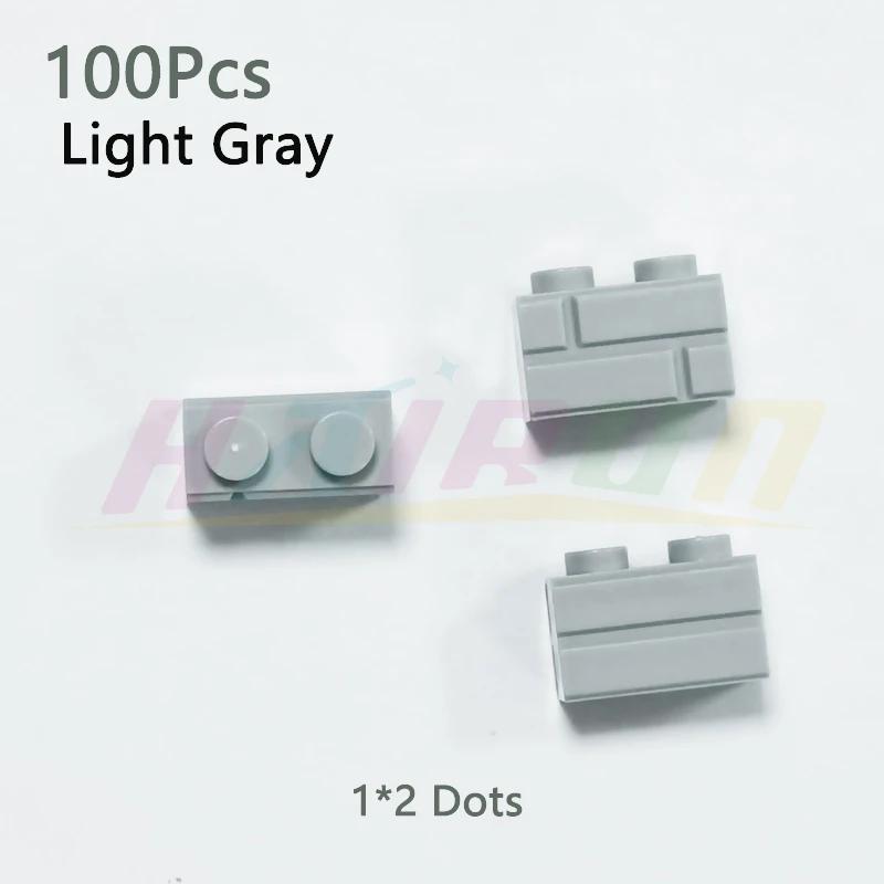 

100Pcs Building Block Simulation City Wall Brick Building Block Model Building Accessories Castle Construction Children S Toys
