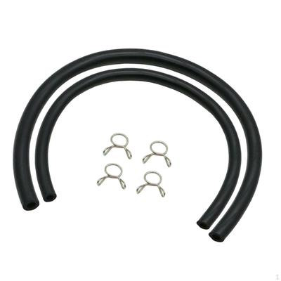 2x Fuel Tank Gas Line Hoses with 4Pcs Clips for 125cc 150cc Motorcycle