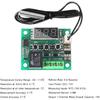 AITRIP 3 STÜCK W1209 12V DC Digitales Temperaturreglerboard mit 10A Einkanalrelais und Wasserdichtem Mikro-Digitalthermostat -50-110°C