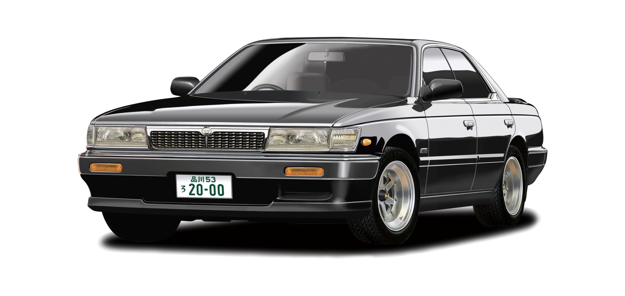 

Модель Fujimi Inch Up Series Nissan Laurel Medalist Club S 1/24 № 181 ID-181 чёрный