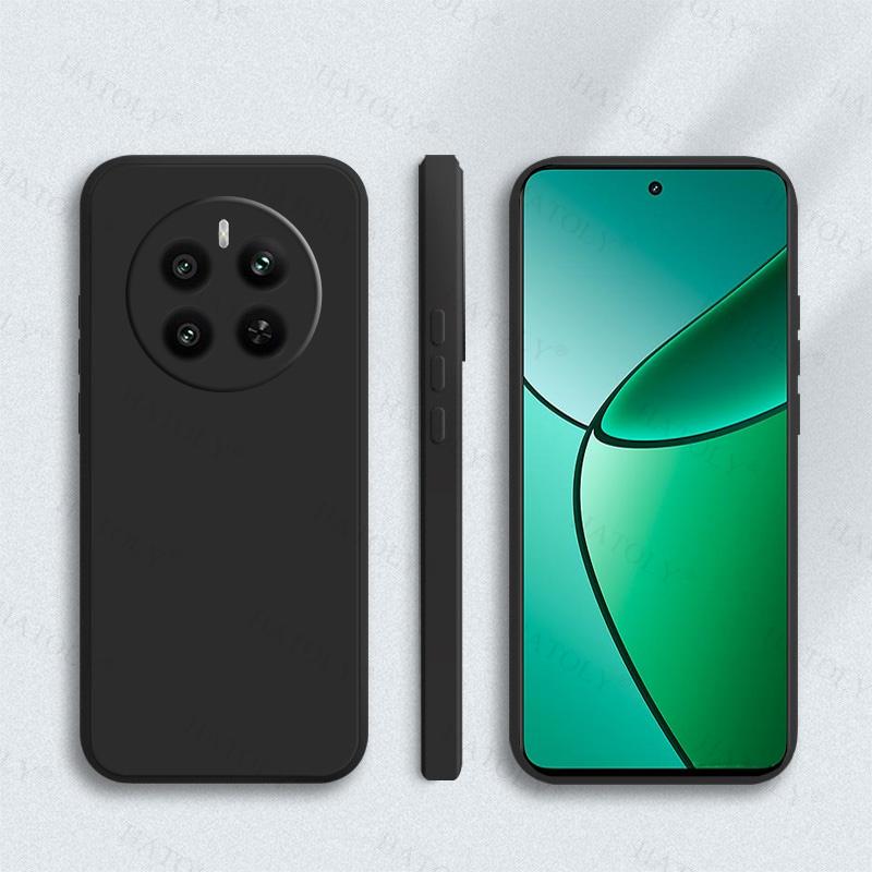 Für Realme 13 4G Hülle Cover Für Realme 13 4G Weich Original Flüssigsilikon Bonbonfarbe Rückseite Hülle Für Realme 13 4G Hülle 6,67 Zoll